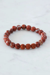 Jasper Poppy Bracelet