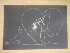Black Scratch Art
