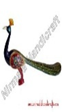 Metal Walking Peacock Enamel 6"