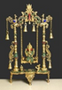 Brass Ganesh Swing With Stone Work