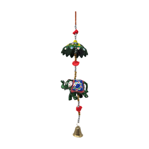 SINGLE CHATRI ELEPAHNT WALL HANGING (ST)