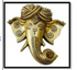 Brass Ganesha Mask Wall Hanging