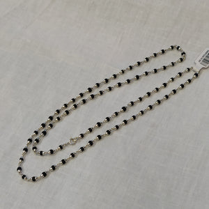 Pure Silver Tulasi Neckbeads 24"