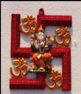 METAL OM GANESHA WALL HANGING DECOR