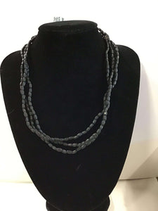 Black Tulasi Neckbeads - Three Rounds