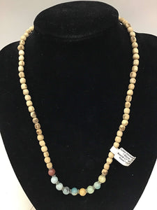 Tulasi Neckbeads + Stone - One Round (Various Stones)