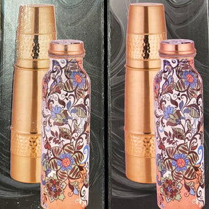 Pure Copper Bottle 1L (Various designs)