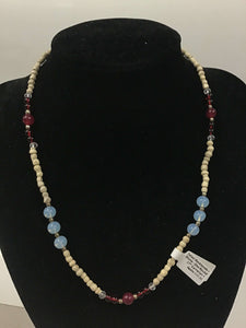 Tulasi Neckbeads + Stone - One Round (Various Stones)